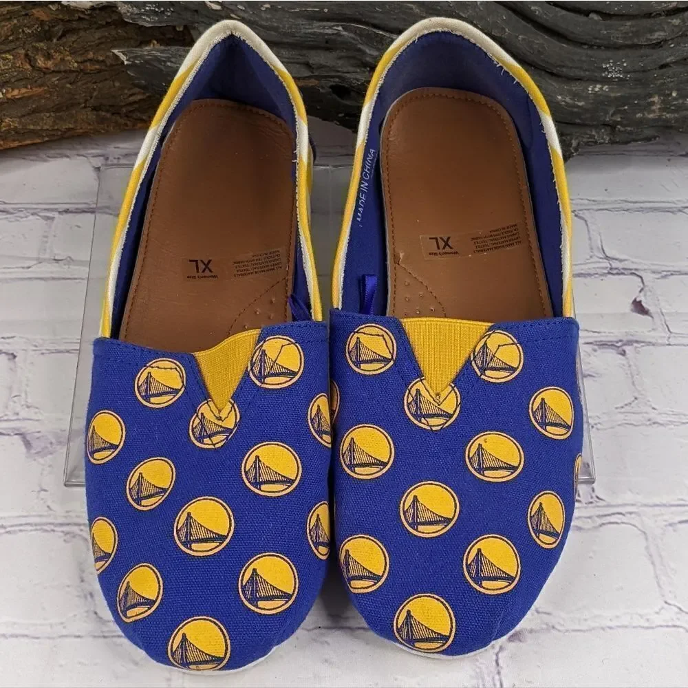 NBA Golden State Warriors Stripe Canvas Shoe